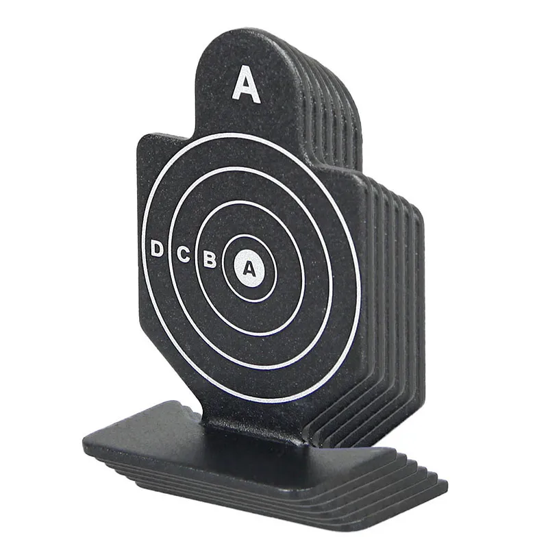 Nouvelle cible de tir noire tactique (6 pièces) 64x44x20mm pour le tir sportif en plein air utiliser CL33-0180B