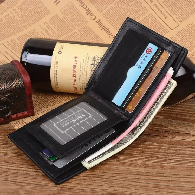 Ykss nowa skórzana torba biznesowa o dużej pojemności wysokiej jakości portfel południowokoreański biznes mężczyźni krótka torebka portfel klips na pieniądze Hot Style
