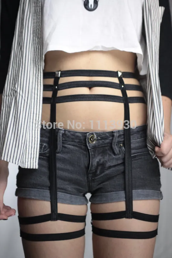 garter belt styles Hhchenyulemon High Waist Garter Belt Mesh Suspender Belt 6 Straps Garter  Belt