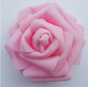 Couronnes de fleurs décoratives en gros 100 pièces 7cm à la main mousse artificielle Rose têtes de fleurs pour la décoration de mariage boule de baiser 1