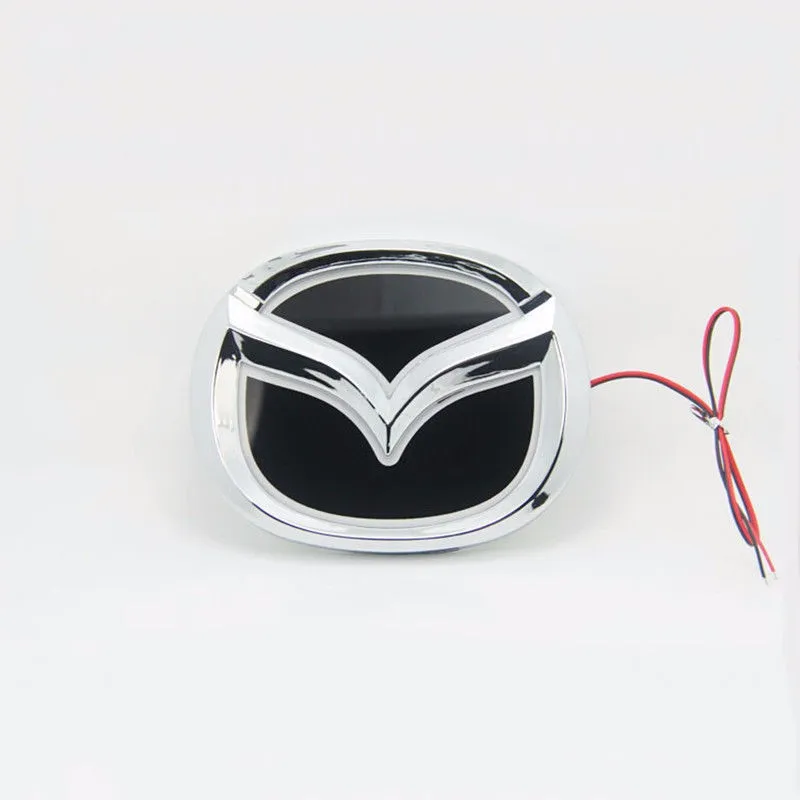 Araba Stili Özel Modifiye Beyaz Kırmızı Mavi 5D Arka Rozet Emblem Logo Işık Çıkartma Lambası Mazda 6 Mazda2 Mazda3 Mazda8 Mazda CX2184