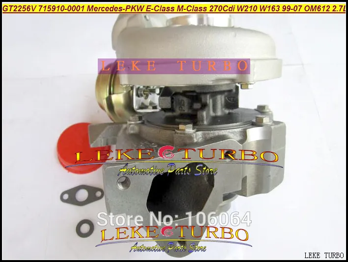 GT2256V 715910-5002S 715910 6120960599 Turbo Turbocompressor Para Mercedes-PKW Classe E E270 CDI W210 Classe M ML270 W163 1999-07 OM612 2,7 L 170HP