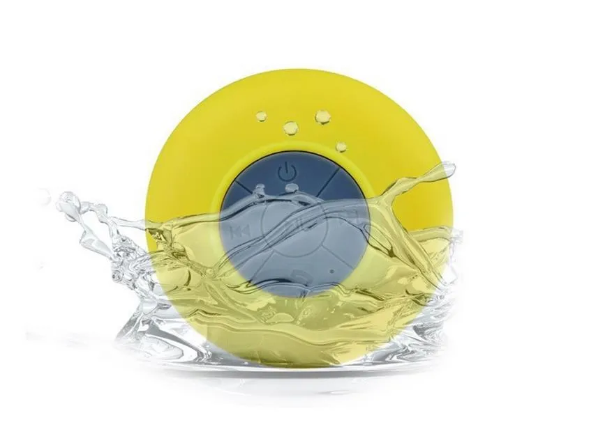 BTS-06 Waterproof Bluetooth Mini Speaker with Sucker Portable Wireless Hands-free for Call Water Resistant Music Player