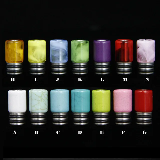 13Style Stainless Steel Airflow Wide Bore Skull 510 Ego Drip tips Long Pyrex Glass Metal Jade Stone Drip tip Resin Ceramic Zodiac Mouthpiece