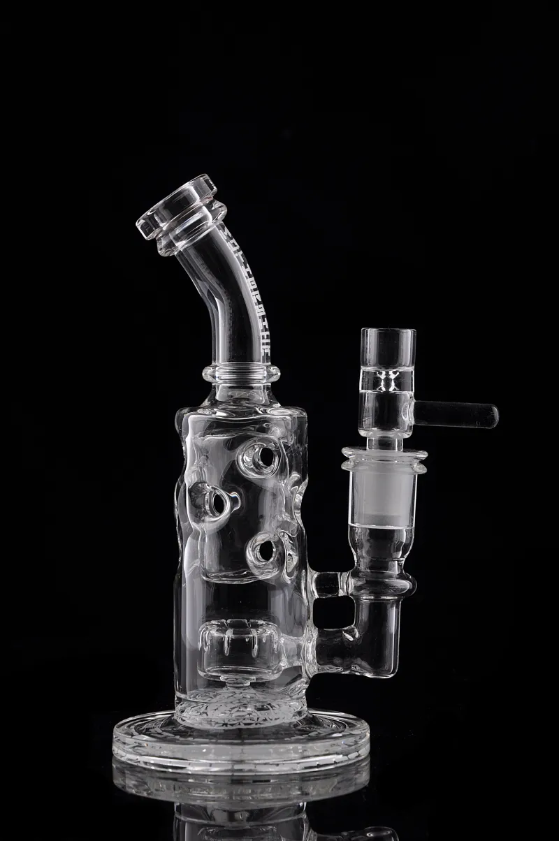 New Egg Bongs Percolator High 10inch Quality Smoking Hookahs Helix Recycle Glass Bongs 14mm bowl