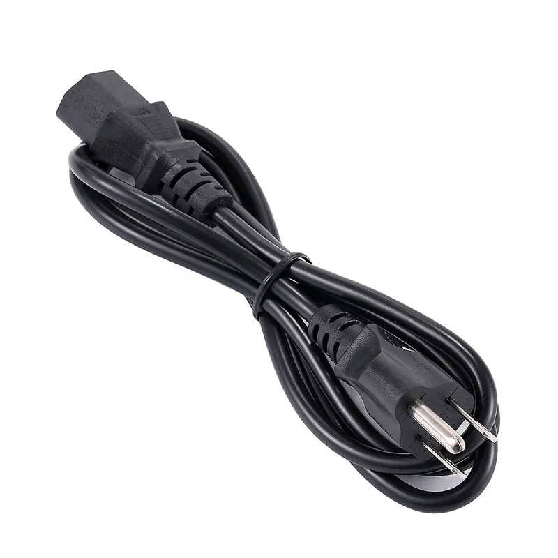 AC DC EU UK US AU Power Cord Cable Desktop Monitor Computer Universal 3 Prong Cord 12M DHL 7824167