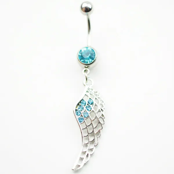 YYJFF D0502 Wing Mix Colors Belly Navel Button Ring
