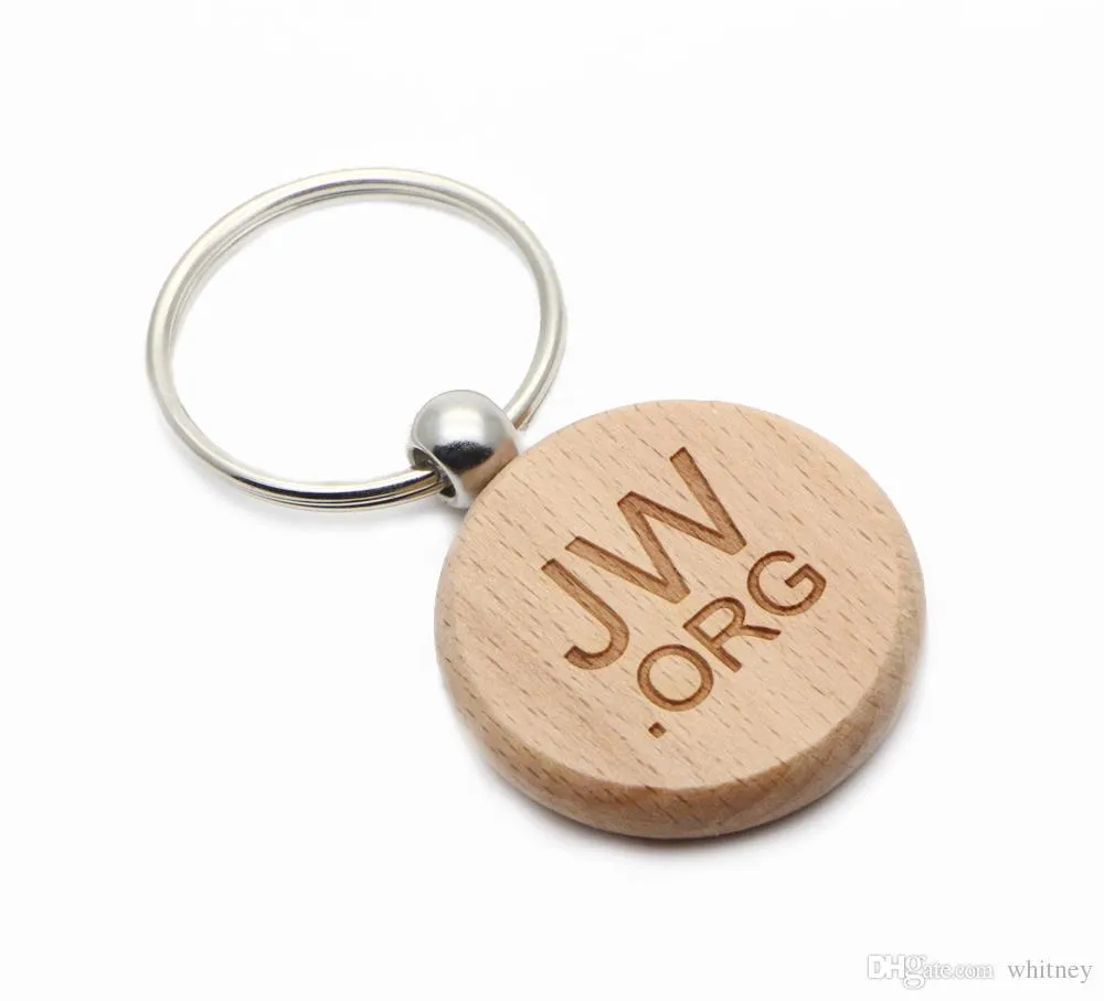 1.57" Blank Key Chain Cheap Keychain Personalized Custom Name keyring Wood key ring KW01Y 