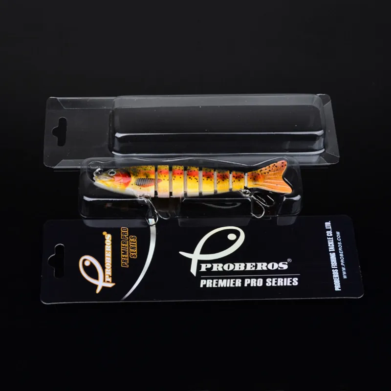 12.3cm/17g Multi Jointed Bass Plastic Fishing Lures Swimbait Sink Hooks Tackle high quality fish lure