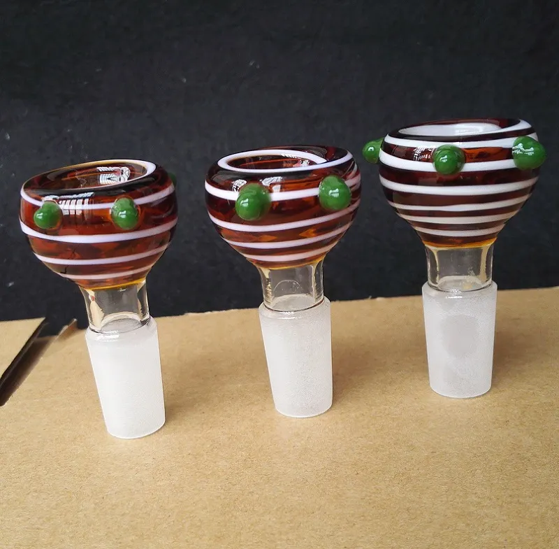 Heady Glass Bowl 14mm 18mm Mâle Joint Perruque Wag Couleur Coloré Pour Bongs Fumer Pipe Herb Bowl