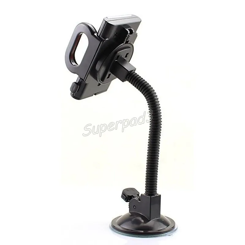 Uchwyt do montażu telefonów samochodowych Długie ramię Uchwyt na szklany stojak 360 stopni Rotatable Gooseck Mount Bracket Cradle Fast DHL Shipping