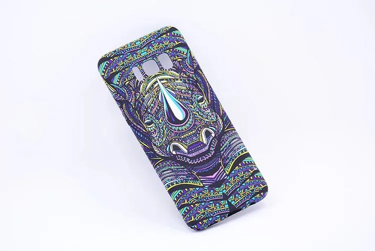 Orman telefon kılıfı için 3D kral Samsung S8 S8 artı vaka ile renkli aslan kılıfı tropikal tarzı