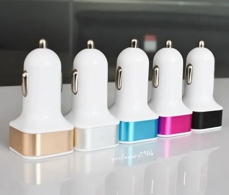 Ship in One Day ! Hot Sale New 3 Port Car Charger USB Universal for Mobile Phone with DHL 