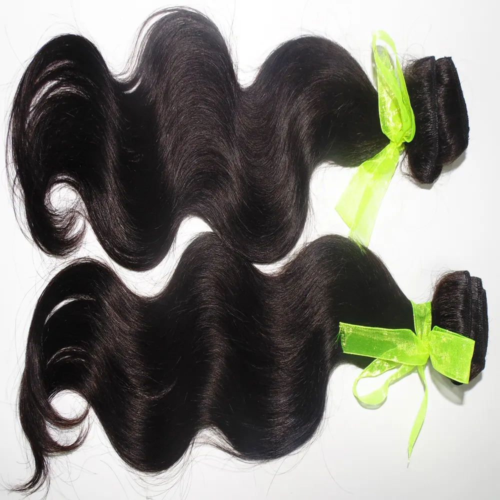 Malaysisk Grad 7a Obehandlat Real Human Hair Fashional Frisyr Bouncy Body Wave Hair / 400g Snabb leverans