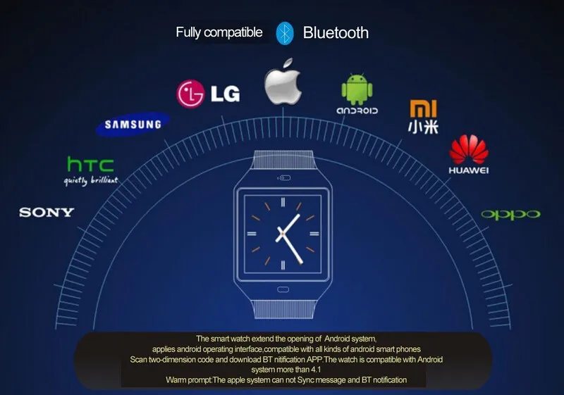 Intove DZ09 Bluetooth 스마트 시계 동기화 SIM 카드 전화 스마트 워치 아이폰 6 플러스 SAMSUNG S6 NOTE 5 HTC Android iOS 전화 vs U6663102