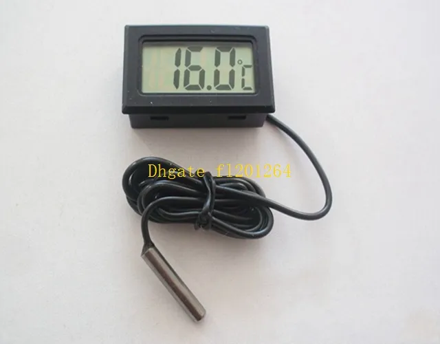 500pcs/lot Free Shipping Hote sale LCD Electronic Fish Tank Water Detector Thermometer Aquarium Digital Thermograph