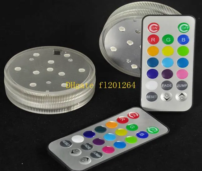 LEDwholesales Submersible RGB LED Lights Waterproof, Remote Controlled