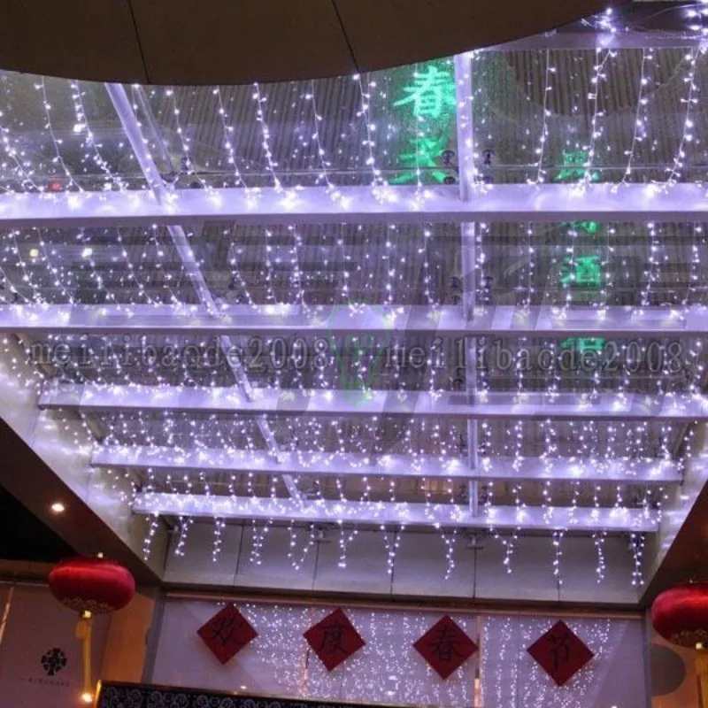 YENİ ağ örgüsü lamba 800 LED Net Işıklar 3m * 6m Perde Işık Noel Dize Lambası Dekorasyon Parti Peri 110V-220V AU UK AB ABD fiş MYY