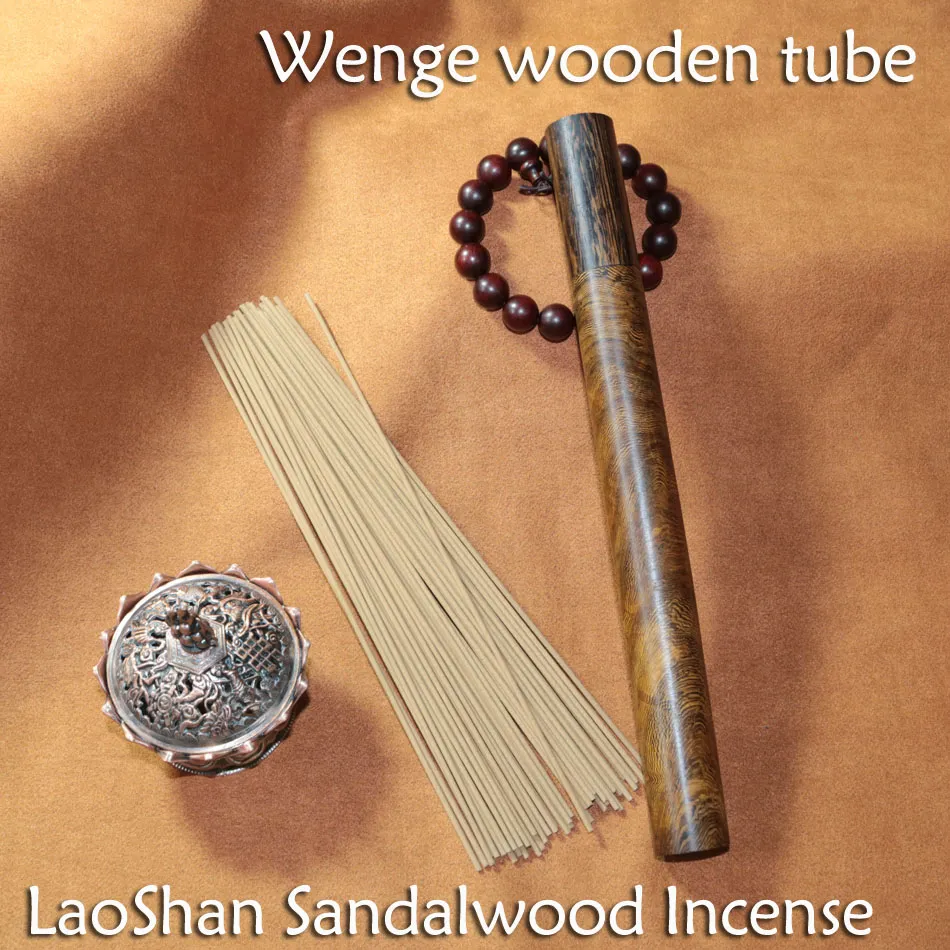 65sticks Alta Qualidade Laosan Sandalwood de incenso indiano varas com wenge caixa de madeira fragrância decoração budista yoga club escritório