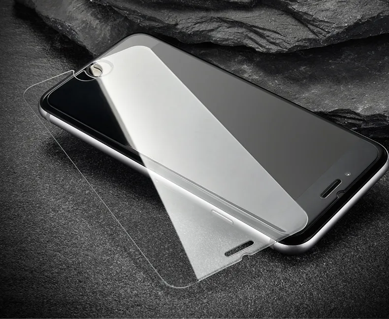 300 шт. / Лот Высочайшее качество 0.3 мм Закаленное стекло экрана Protector для iPhone 8 7 6 6S PLUS X XS XR 11 12 13 PRO MAX FILE 9H Взрывная доказательство