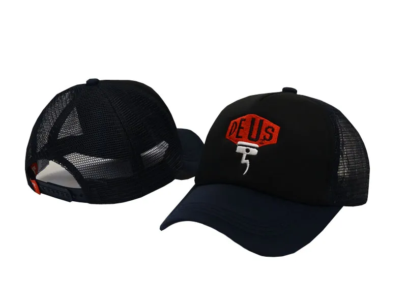 Helt ny Deus Ex Machina Baylands Trucker Snapback Hats 9 Styles Motorcyklar Mesh Baseball Cap Drop 8447183