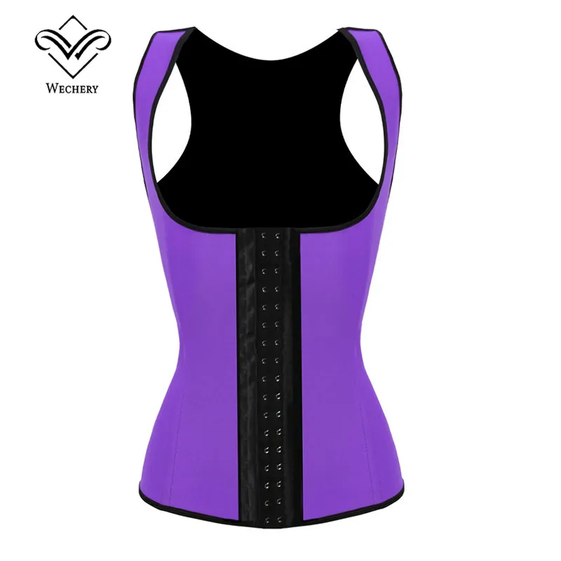 Latex Waist Cincher Corset with Straps Steel Boned Waist Trainer Rubber Corsets Body Shaper Latex Look Bustier Waist Training Vest Plus Size