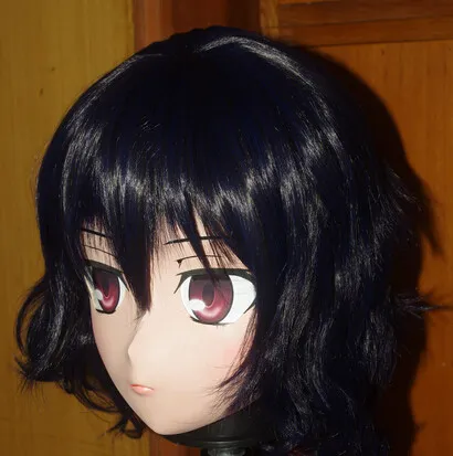 C2-064 Top Qualität Handgemachte Weibliche Silikonkautschuk Gesichtsmaske Cosplay Kigurumi Masken Crossdresser Puppe Kig Anime Rollenspiel