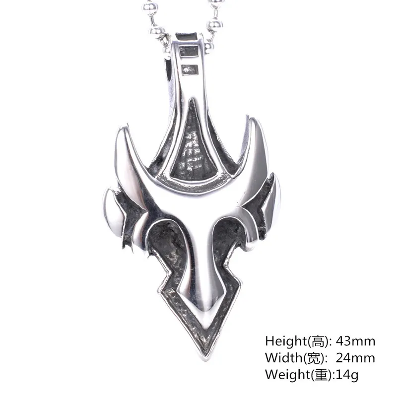 Titanium stalen druppel olie Huernia hanger ketting voor mannen Trenyd Joyas kralen kettingen kettingen mannelijke trendy bijoux