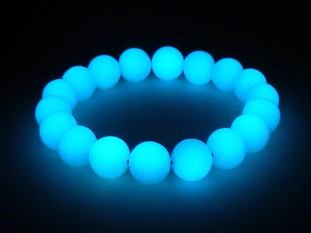 Grânulos de grânulos luminosos naturais redondos contas soltas brilham no escuro 6mm 8mm diy braceletes brincos de jóias de colar