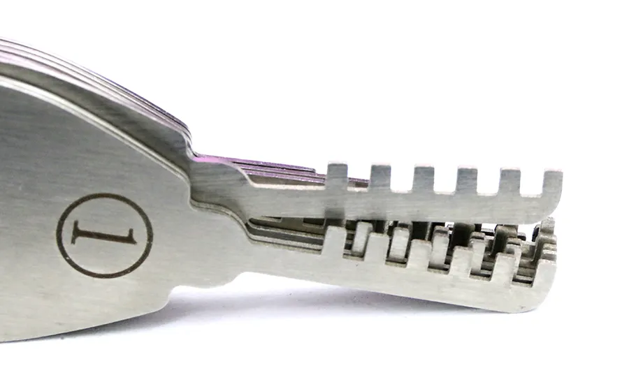 Folding Comb Lock Picks Tool Stainless Steel Lock Pick Set Double Sided Lock Opener Locksmith Tools