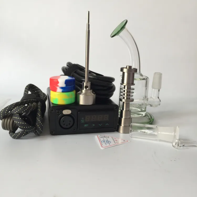 Enail senza cupola narghilè shisha electric e nail dab rig bobina di riscaldamento dab oil WAX con bong in vetro unghie in titanio DHL