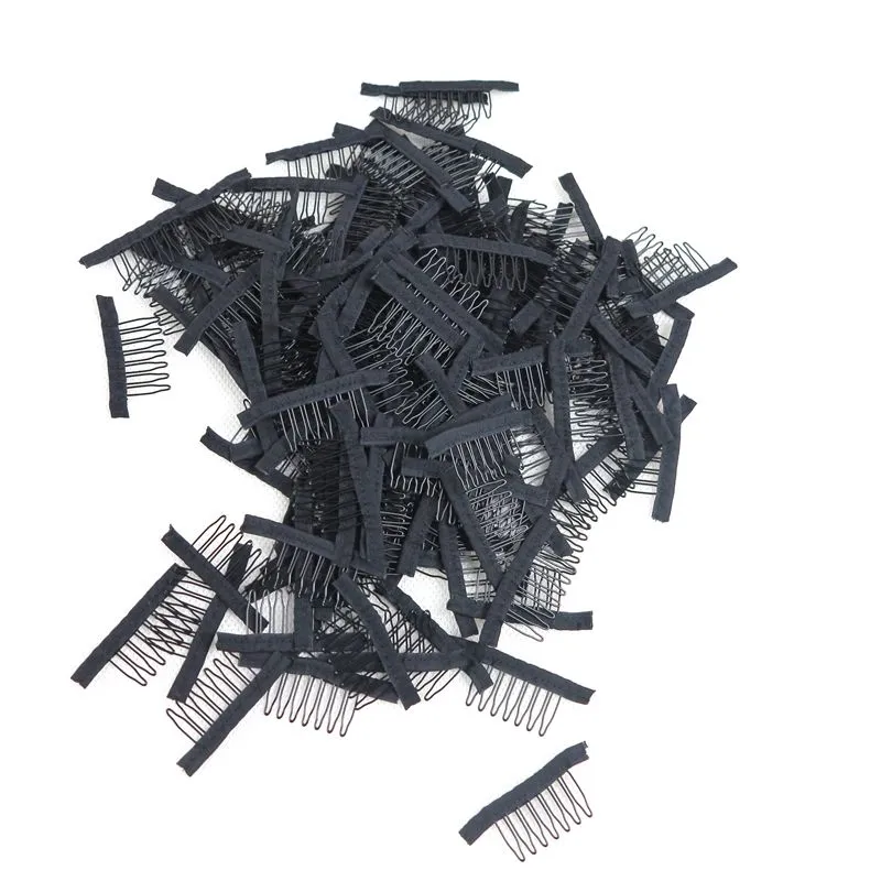 Pruik clips pruik kammen clips 7teeth voor pruik cap en pruik maken van kammen hair extensions tools