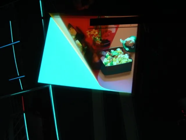 Pellicola luminosa fotografica a colori Aqua con inverter 12V in pannello Aqua di alta qualità