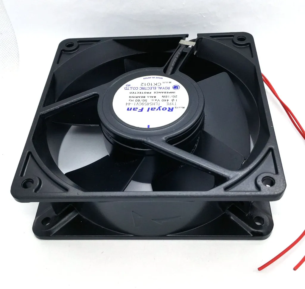 Oryginalny fan królewski TLHS459CV1-44 440V 50/60 Hz 20/18W 120*120*38 mm 12cm WSZYSTKIE Metal Faling Cooling Fan