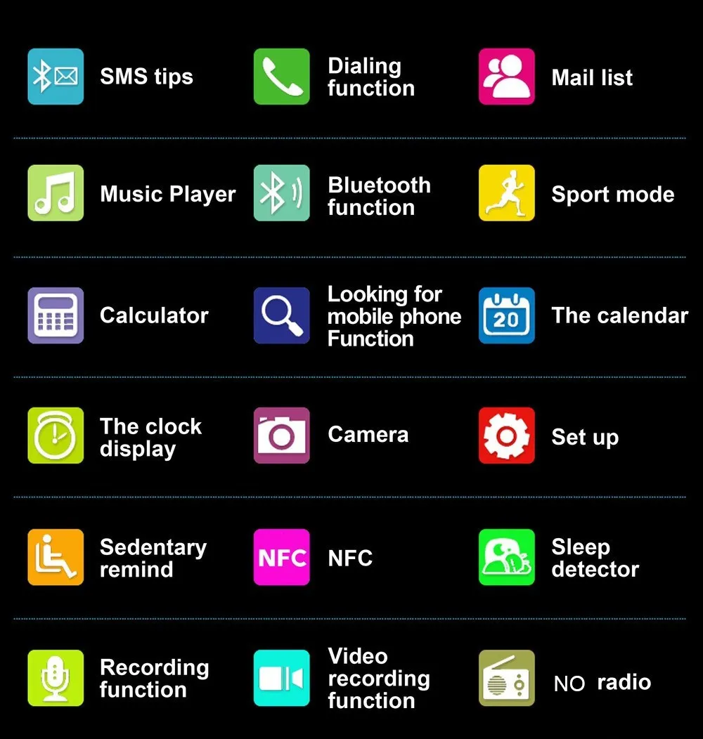GEAR2 GV18 NFC Aplus Smart Watch con fotocamera touch screen Bluetooth NFC SIM GSM Chiamata telefonica U8 sincronizzazione dati Impermeabile telefono Android
