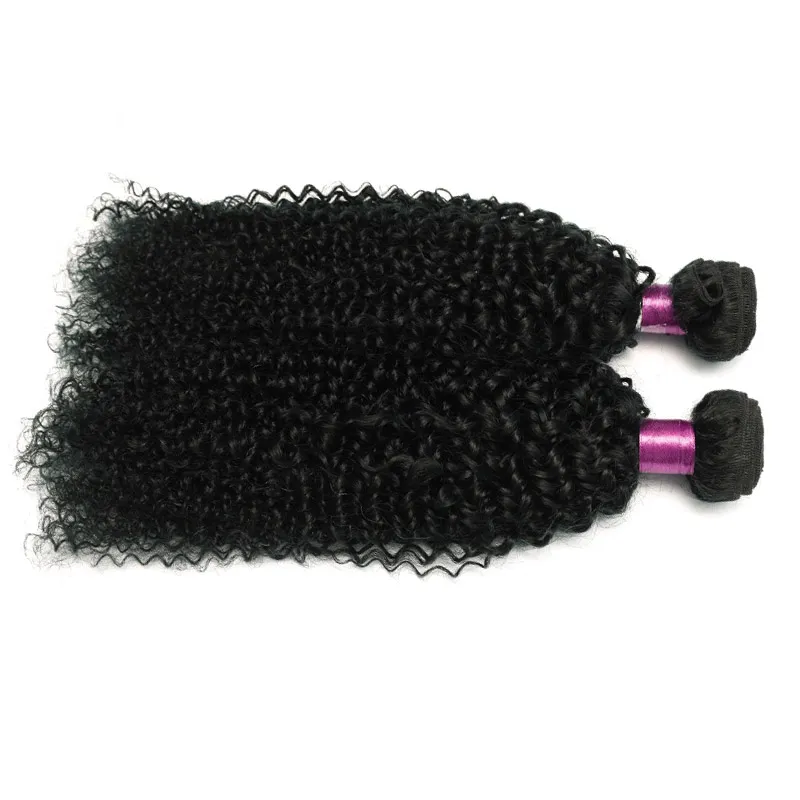 Brésilien Crépus Bouclés Cheveux Humains Lot Brésilien Cheveux Humains Tisse Ondulés Crépus Bouclés Extensions de Cheveux 8A Remy Brazilina Bouclés Wef2423182