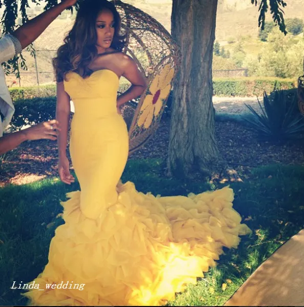 2019 Mermaid Long Prom Dress Yellow Sweetheart Floor... From Linda_wedding, $167.21 | DHgate.Com 2019 Mermaid Long Prom Dress Yellow Sweetheart Floor... From Linda_wedding, $167.21 | DHgate.Com