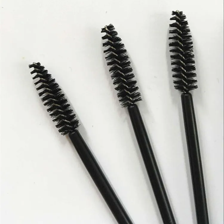 Factory lot Disposable Spiral Eyelashes Brush Eyebrow Brush Cosmetic Brushes Makeup Mascara Brushes black colors4990373