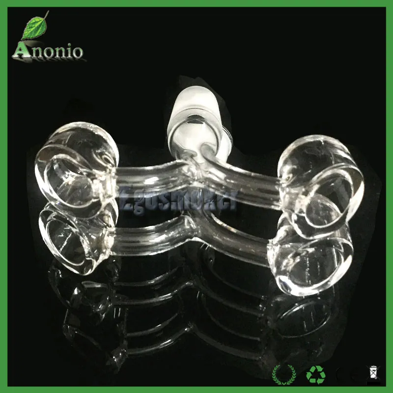 Rgosmoker 2016 Nuovo Arrivo di Alta Qualità 4mm di Spessore Domeless Doppie Teste Quarzo Club Banger Chiodo 10mm 14mm 18mm Chiodi Al Quarzo Maschio e Femmina