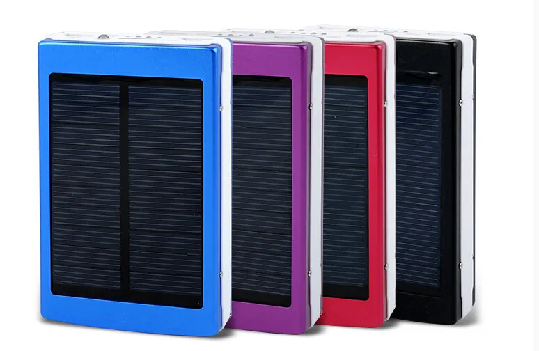 Universal 20000MAH Solar PowerBank Solar Power Bank 2A ​​utgångsportbar laddare för iPhone Samsung7635241