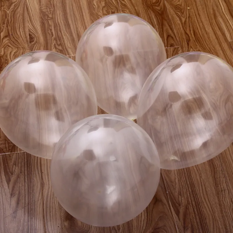 100st Clear Latex Pearl Balloons Bröllopsdekorationer Transparent Round Balloon Party Birthday Anniversary Decor 12 tum