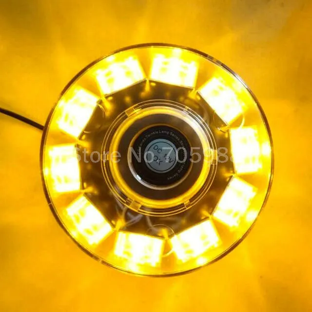 12V 10W voiture Auto Round LED BACON STROBE STROBE DE CLASSAGE AVERTISSE