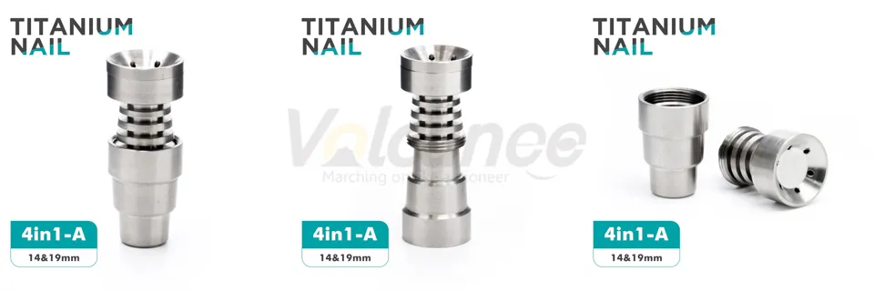 Domloze Titanium Nail 10mm 14mm 18mm Grade Roken Nagels Vrouwelijke Mannelijke Joint 2 in 1 4