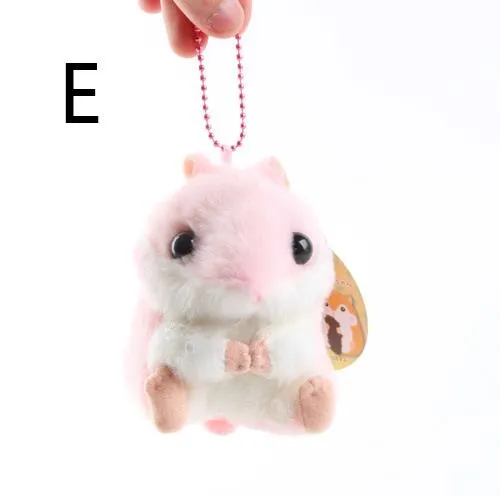 Japonês adorável bebê Divertir-se, pequeno hamster, Cobaia pingente de corrente de pelúcia, hamster menina bonito boneca