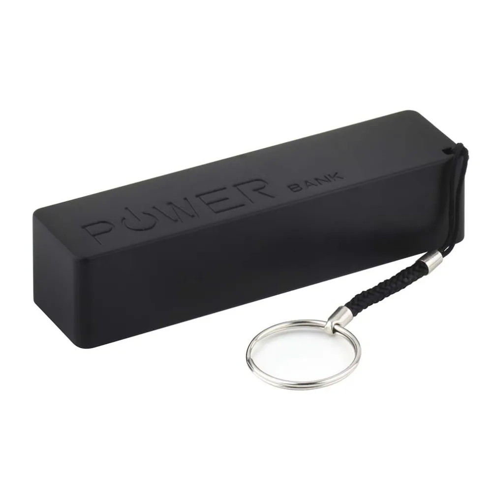 Universal Solderless 5V 1A Perfume Style Mobile Power Bank Case Box DIY USB 1*18650 Battery Cover KeyChain DO IT YOURSELF