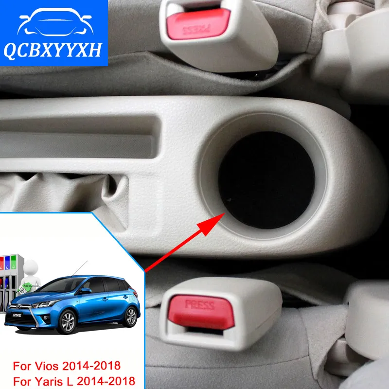 Auto-StylingFor TOYOTA YARIS L Nieuwe VIOS ARMREST Box Central Store Content Opbergdoos met bekerhouder ASHRAY INTERFACE 2014-2018