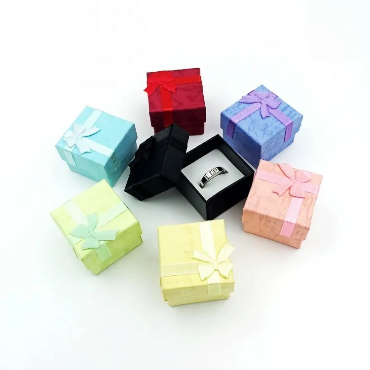 كامل Square Square Ring Drearing Netring Jewelry Box Gift Present Case حامل W334200L