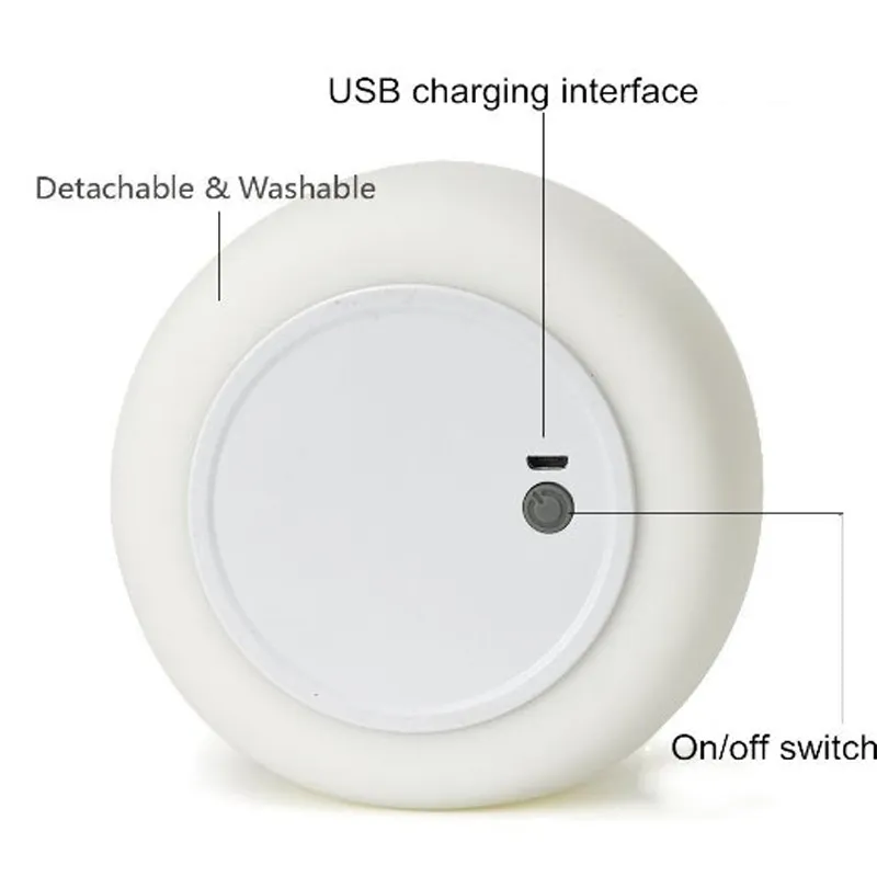 الكرتون هريرة القط أضواء الليل لمس الاستشعار الجدة lightingsilicone لينة الحيوان ضوء 7 لون أضواء مكتب الديكور أدى للطفل أطفال نوم