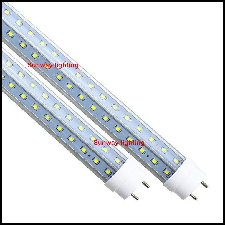 28W 36W 42W 72W G13 V-formad LED T8-rör Dubbel sidor 4FT 5FT 6FT 8FT 2PIN LED-lysrörslampor Lampkylare AC85-277V