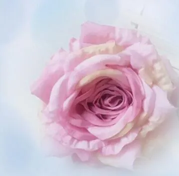 Fiore di simulazione di fascia alta rosa tessuto di seta fiori finti 13 cm fai da te spina a muro forniture di nozze